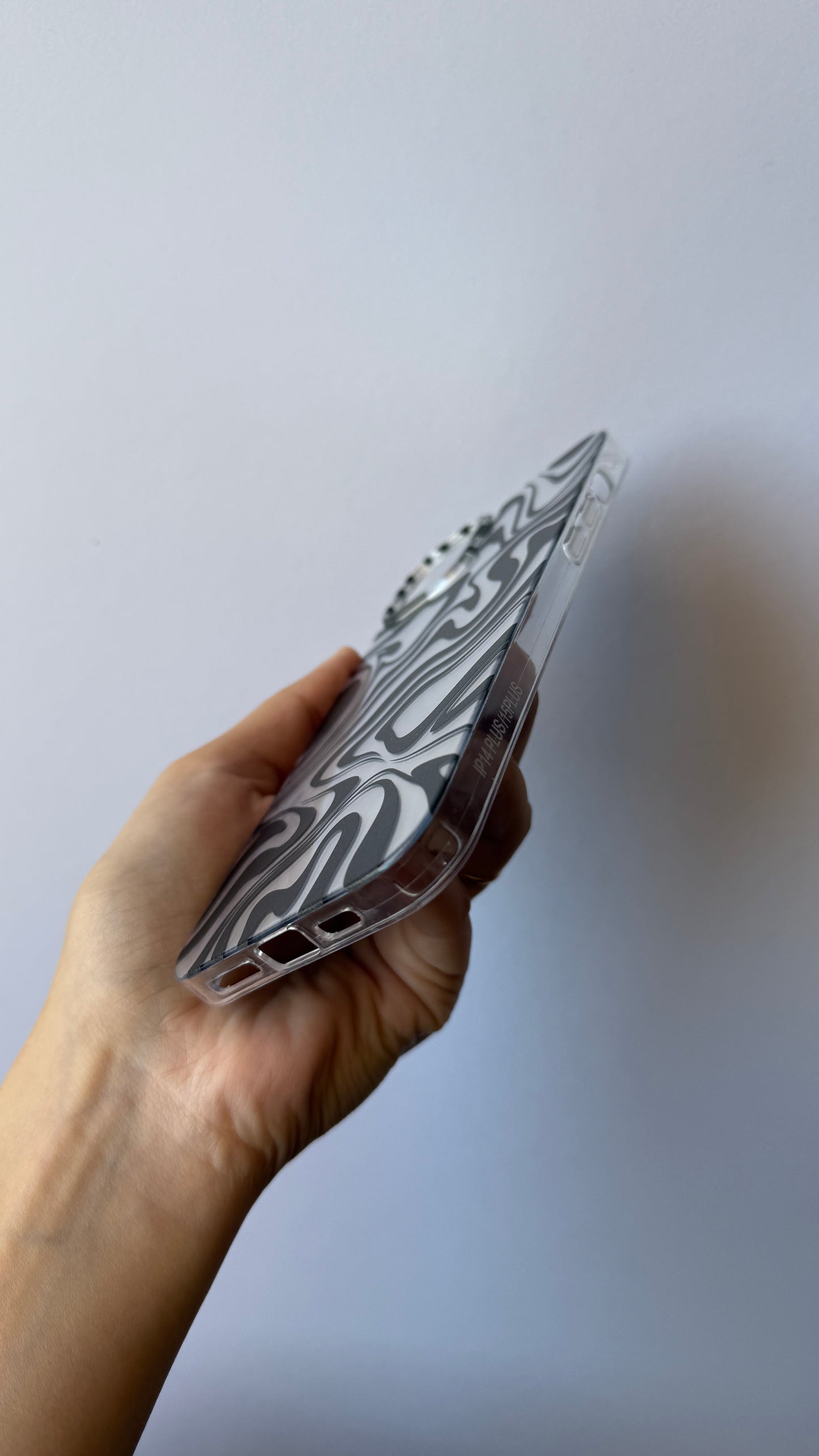 Carcasa iPhone 14 Plus/15 Plus - Cebra Silver