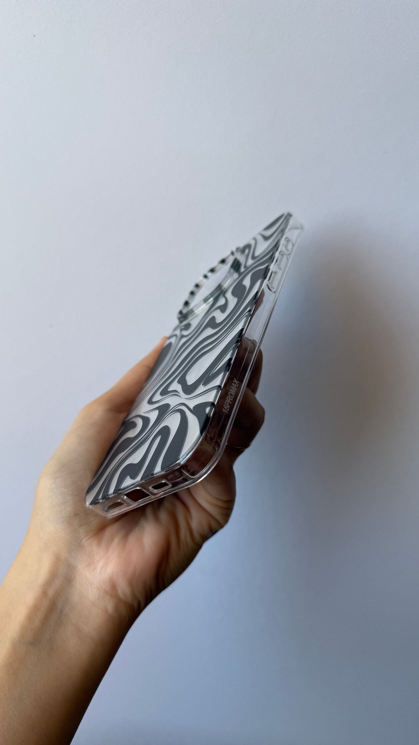 Carcasa iPhone 15 Pro Max - Cebra Silver