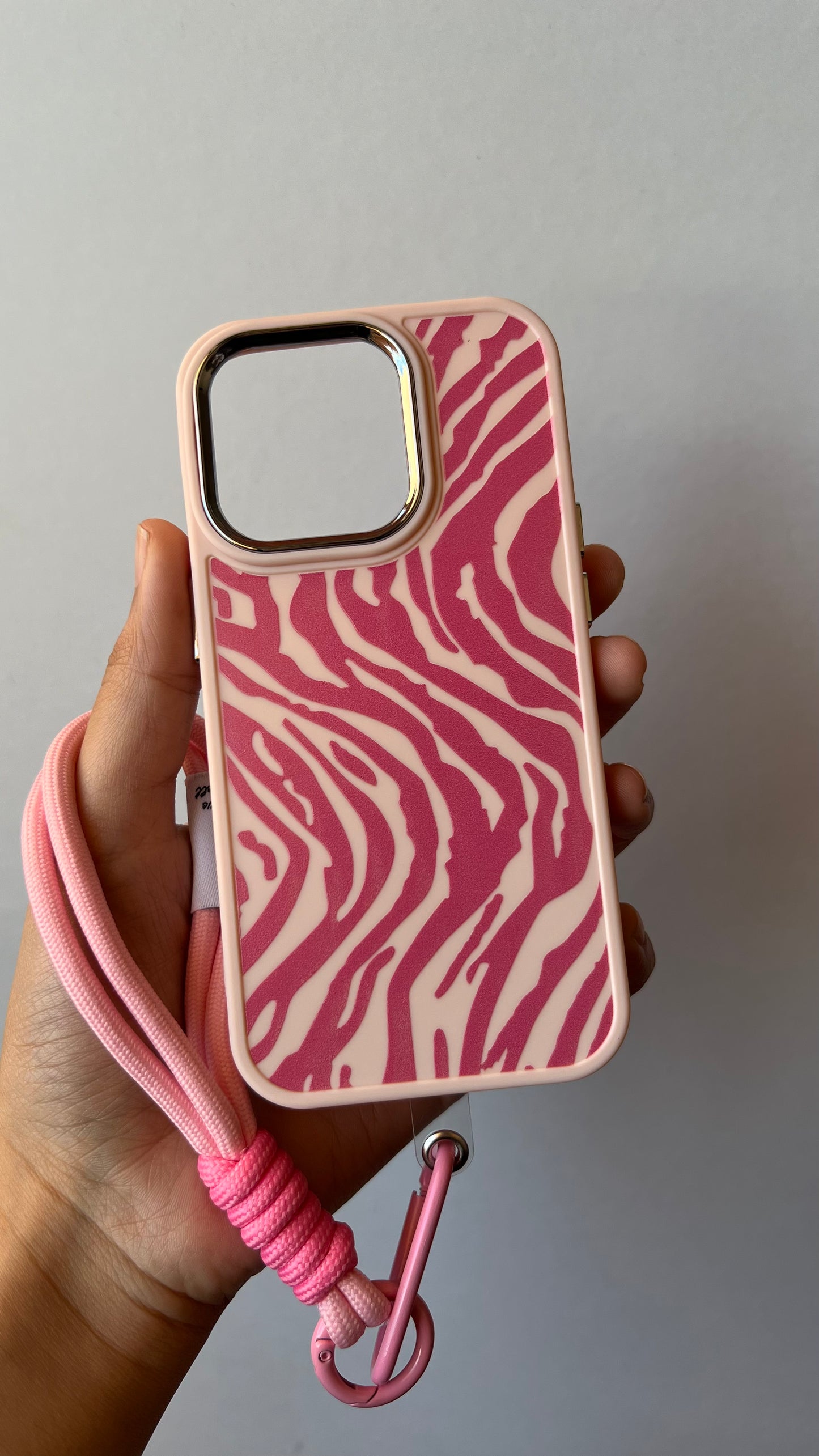Carcasa iPhone 14 Pro - Cebra con Correa
