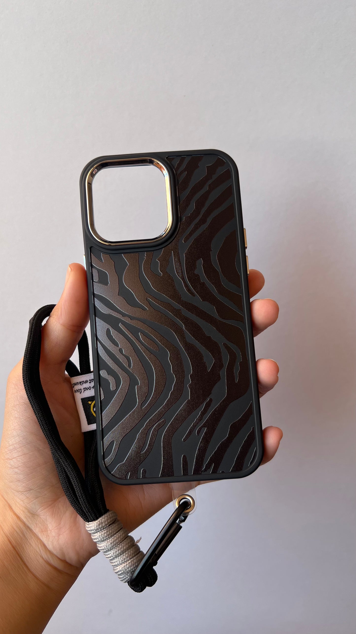 Carcasa iPhone 14 Pro Max - Cebra con Correa