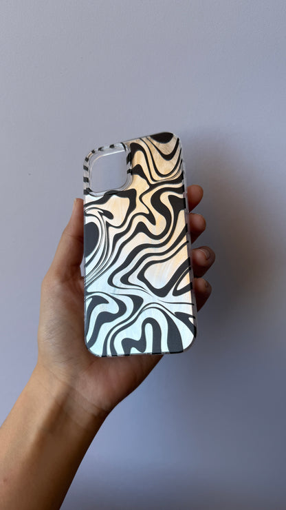 Carcasa iPhone 12/12 Pro - Cebra Silver