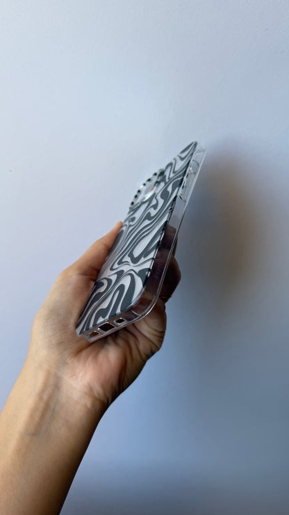 Carcasa iPhone 13/14 - Cebra Silver