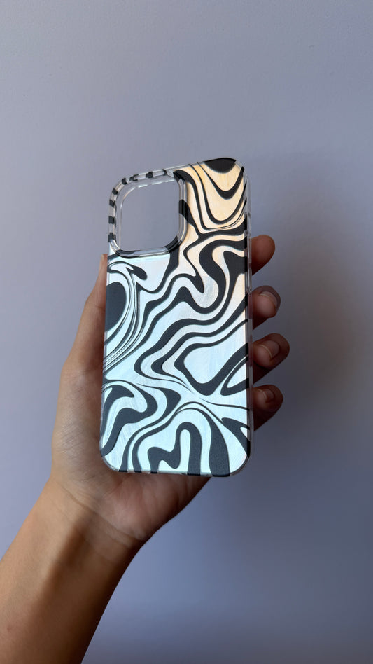 Carcasa iPhone 13 Pro - Cebra Silver