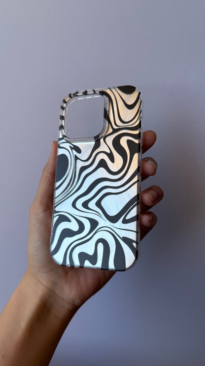 Carcasa iPhone 14 Pro - Cebra Silver