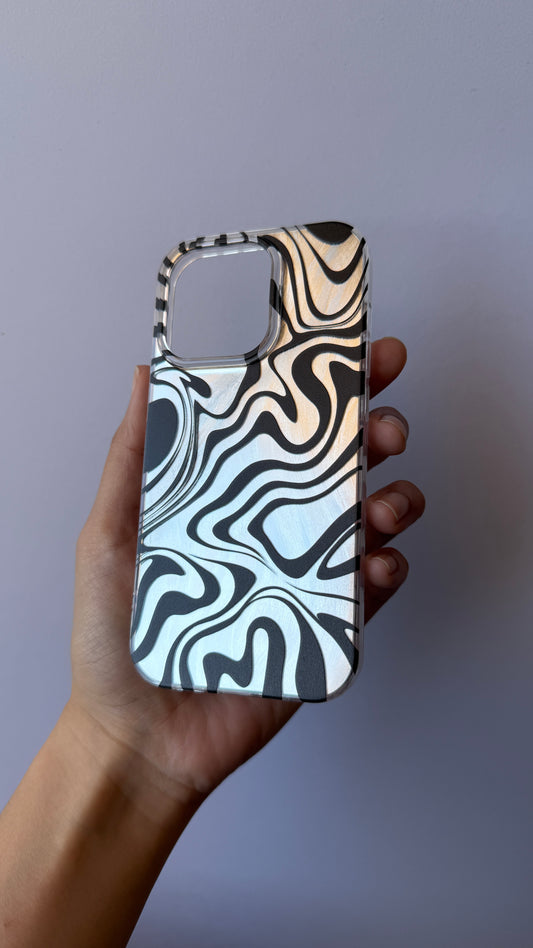 Carcasa iPhone 14 Pro - Cebra Silver