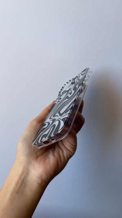 Carcasa iPhone 15 - Cebra Silver