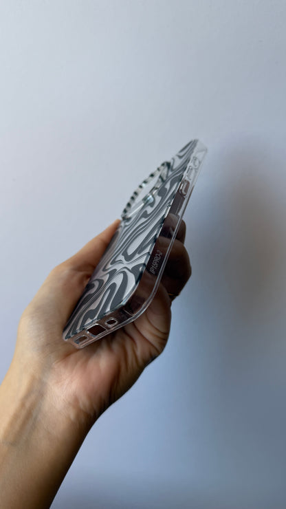 Carcasa iPhone 15 Pro - Cebra Silver