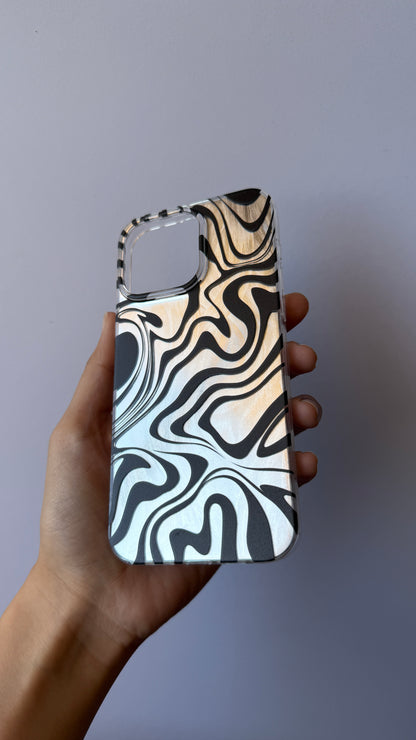 Carcasa iPhone 15 Pro Max - Cebra Silver