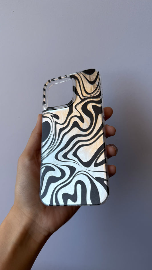 Carcasa iPhone 15 Pro Max - Cebra Silver