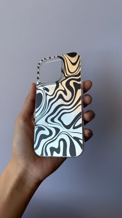 Carcasa iPhone 16 Pro - Cebra Silver