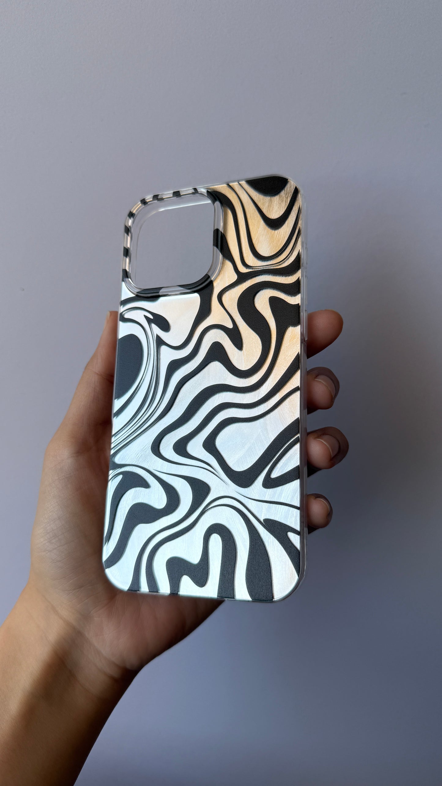 Carcasa iPhone 16 Pro Max - Cebra Silver